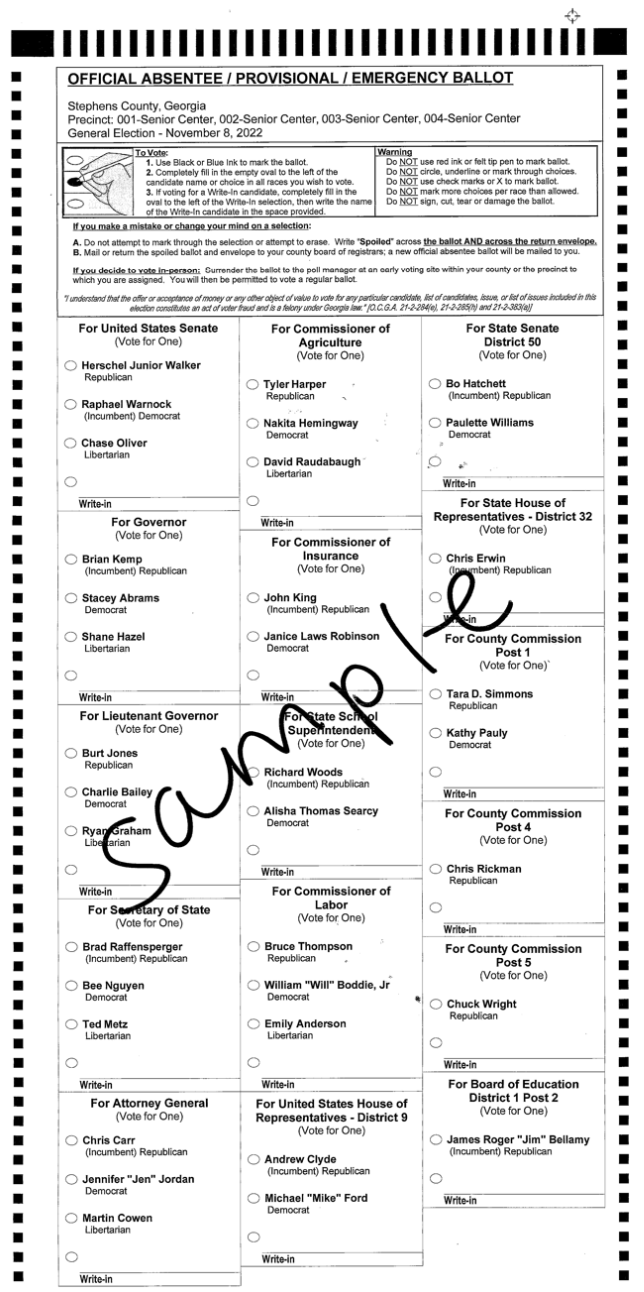 Sample Ballot available for November 8th election - WNEG