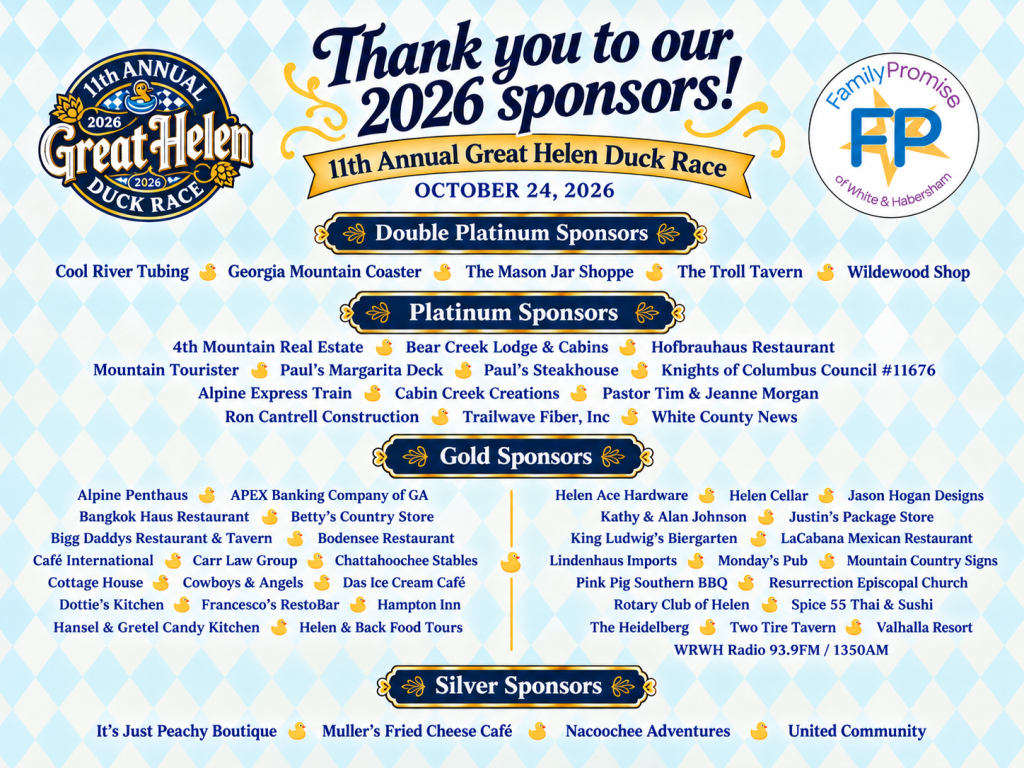 Duck Racing Sport 11th Annual Great Helen Duck Race to benefit Family Promise - WNEG